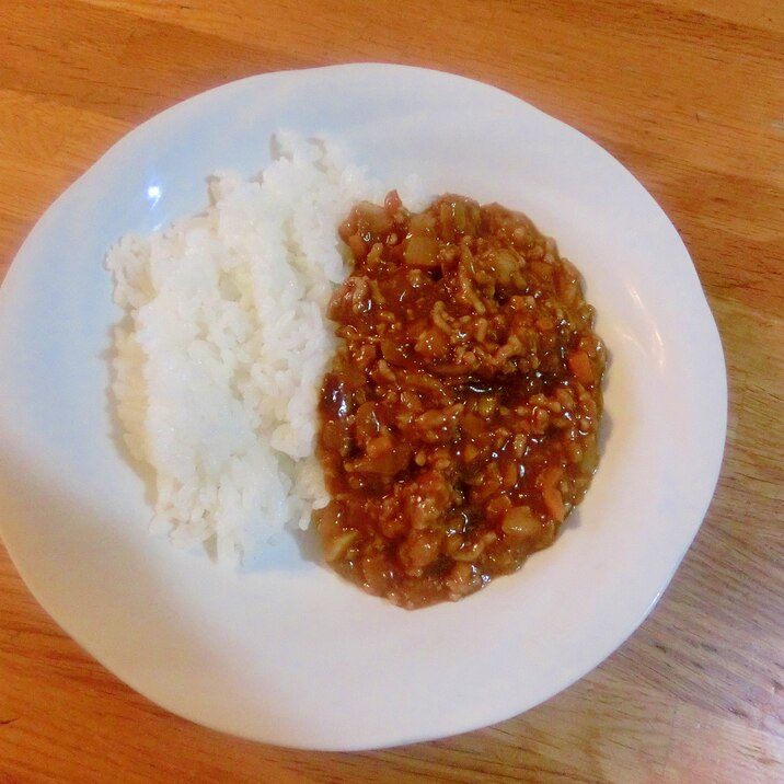 簡単！レンジでキーマカレー